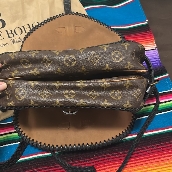 Vintage Boho Bags Fringeless Satchel Custom Louis Vuitton - Picture 6 of 8